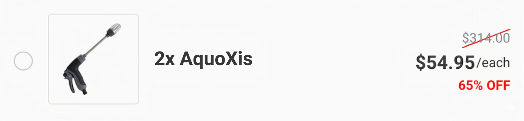 Qinux AquoXis 65% Discount For Double Packages