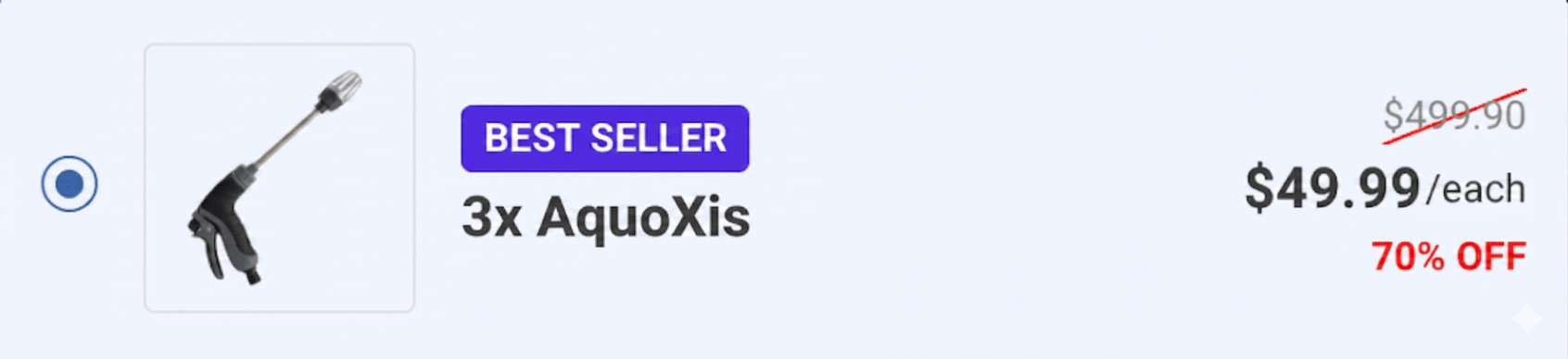 Qinux AquoXis Best Seller 70% Discount For Triple Packages